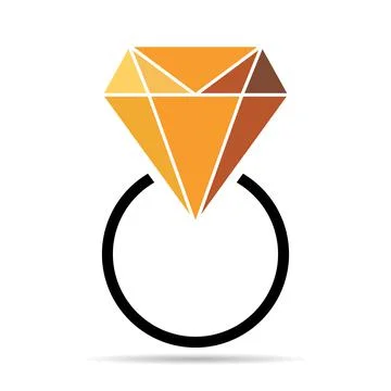 Diamond flat icon  vector. Web symbol. Perfect pictogram illustration on whit 스톡 일러스트