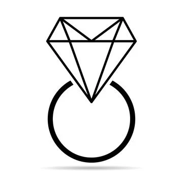 Diamond flat icon  vector. Web symbol. Perfect pictogram illustration on whit イラスト素材