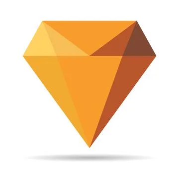 Diamond flat icon  vector. Web symbol. Perfect pictogram illustration on whit イラスト素材