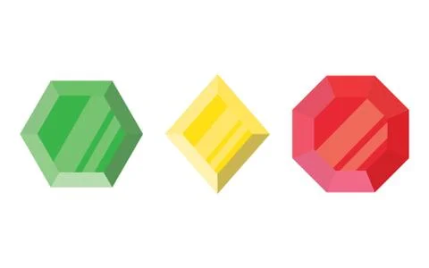 Diamond in a flat style Stock Illustration