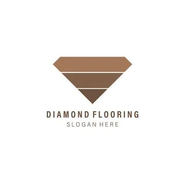 Diamond flooring color logo vector illustration template design Stock Illustration