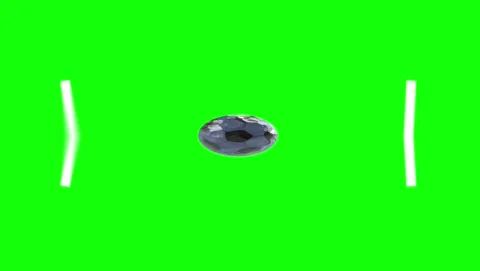 Diamond Flying with Soccer - Chroma Key Green Screen Footage Stock Footage 339326686