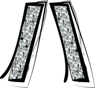 Diamond font symbol Stock Illustration