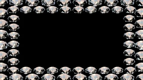 Diamond frame - seamless loop Stock Footage 72528196