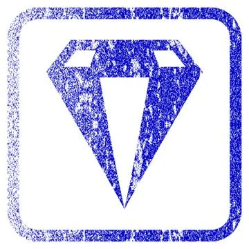 Diamond Framed Textured Icon Illustrazione stock