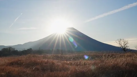Diamond Fuji Effect Stock Footage 331289794