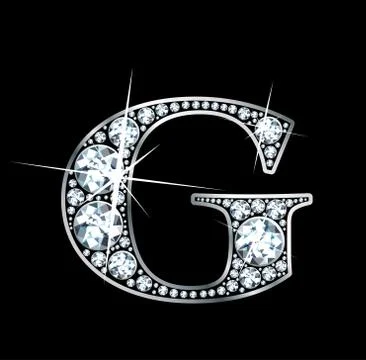 Diamond "G" RASTER Stock Illustration