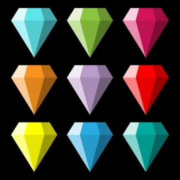 Diamond Game Pack Stock Illustration
