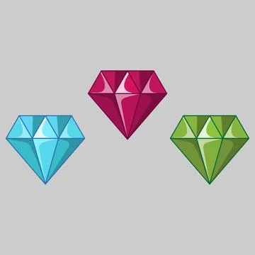 Diamond Game Pack Stock Illustration