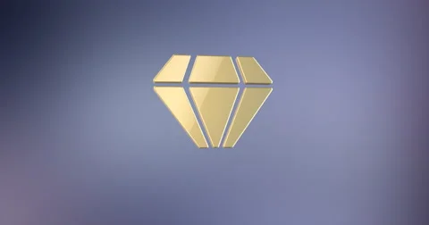 Diamond Gem Gold 3d Icon Stock Footage 67495074