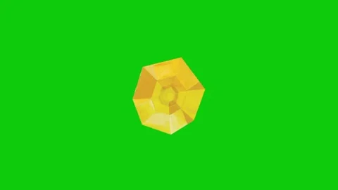 Diamond gem stone animation on green screen background Vidéo 331937103