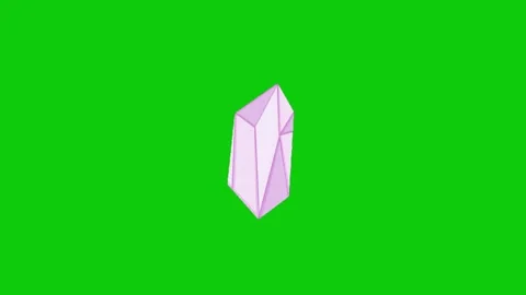 Diamond gem stone animation on green screen background 库存影片 331937107