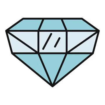 Diamond gem vector icon illustrating luxury wealth Illustrazione stock
