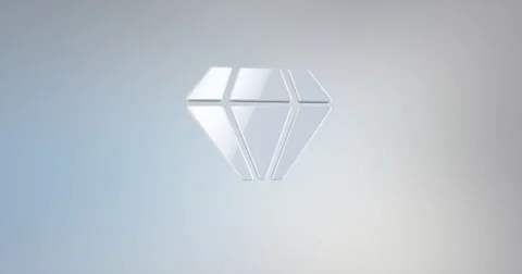 Diamond Gem White 3d Icon Video stock 67495166