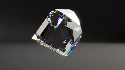 Diamond gemstone crystal bg rotate endless Stock Footage 337057991