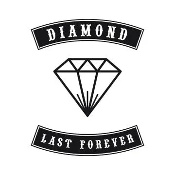 Diamond gemstone Stock Illustration