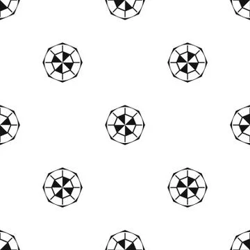 Diamond gemstone pattern seamless black 스톡 일러스트