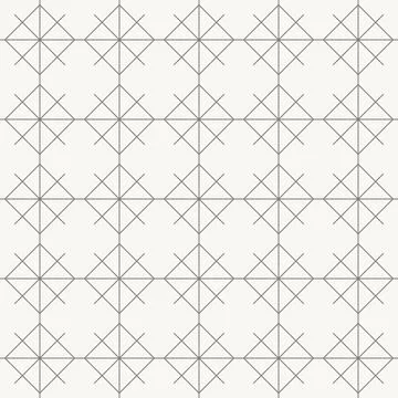 Diamond geometric pattern, seamless pattern in line design. diamond, grid Stock Illustration