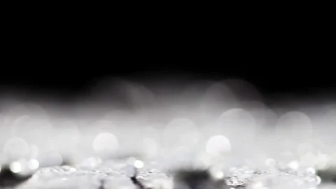 Diamond glitter sparcles spin in circle. Close up macro. Stock Footage 80798814