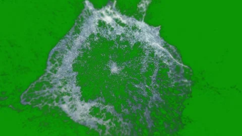 Diamond green screen white substance splash water splashing close up background Stock Footage 314064561
