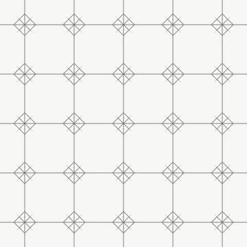 Diamond grid ornament pattern, seamless pattern in line design. diamond, grid 스톡 일러스트