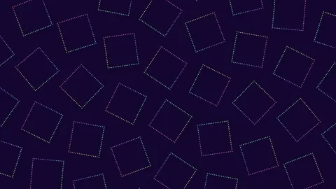 Diamond grid seamless pattern on dark background with colorful lines Stock Footage 311600929