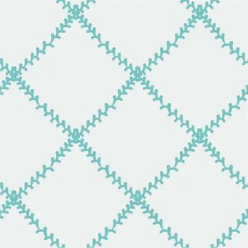 Diamond grid with stitches seamless vector pattern 스톡 일러스트