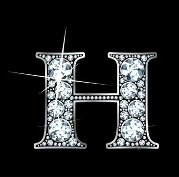 Diamond "H" Raster Stock Illustration