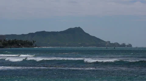 Diamond Head Crater Stock Footage 22518227