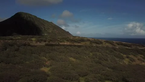 Diamond Head Drone Shot Video stock 240770893
