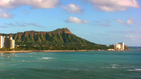 Diamond head Stock Footage 146044