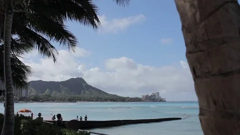 Diamond Head in Hawaii Stock Footage 71203745