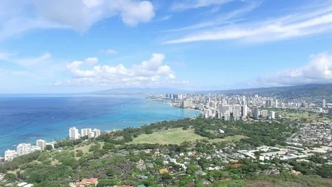 Diamond Head Honolulu Stock Footage 97424718
