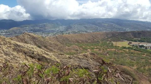 Diamond Head Landscape Stock Photos