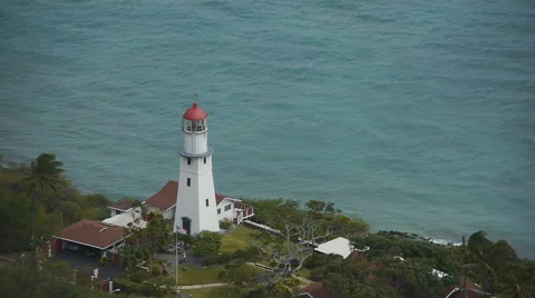Diamond head lighthouse Stock Footage 47576572