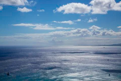 Diamond Head Ocean View Stock Photos