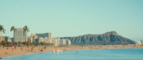 Diamond Head Wide Shot Stock Footage 229676994