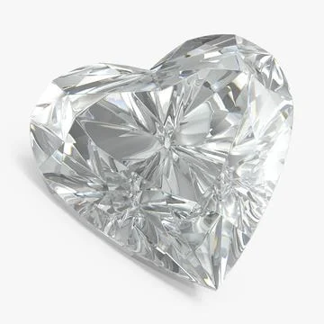 Diamond Heart 3D Model