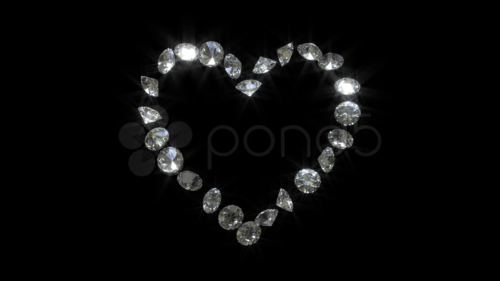 diamond hearts background