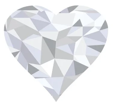 Diamond Heart Stock Illustration