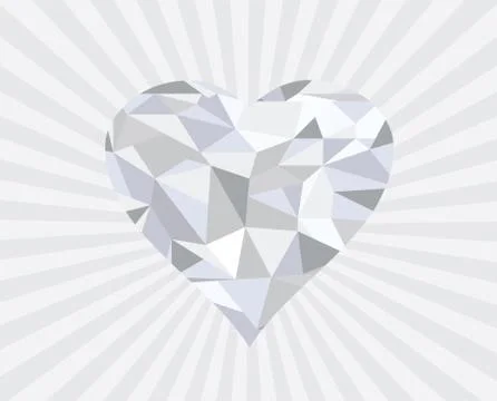 Diamond Heart Stock Illustration