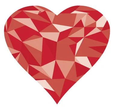 Diamond Heart Stock Illustration