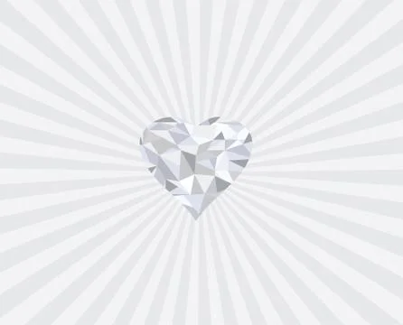 Diamond Heart Stock Illustration