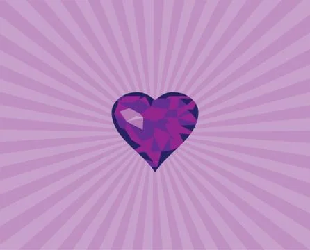 Diamond Heart Stock Illustration