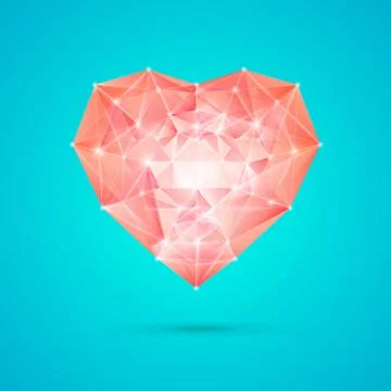 Diamond heart for your design イラスト素材