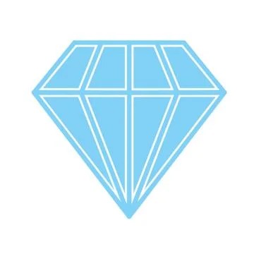 Diamond Icon blue Stock Illustration