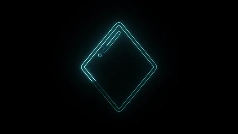 Diamond Icon Isolated on Black Background Luxury Gem Symbol Design Видео 330741849