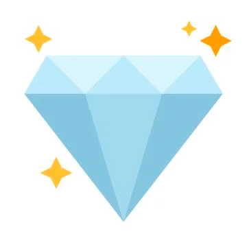 Diamond icon isolated on white background. Brilliant vector illustration イラスト素材