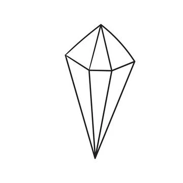 Diamond icon isolated on white Stock Illustration