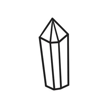 Diamond icon isolated on white Stock Illustration